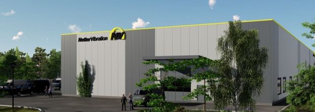 Animierte Ansicht des neuen Firmengebäudes der NetterVibration