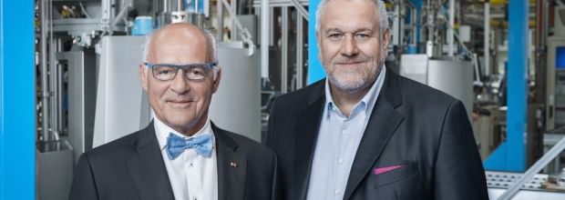 Verwaltungsratspräsident Dr.h.c. Klaus Endress und CEO Matthias Altendorf ( v.l.n.r.)