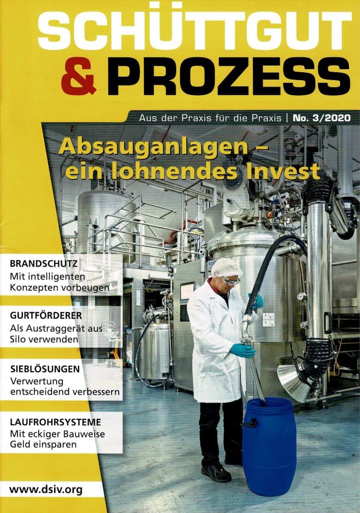 Heftcover des Fachmagazins Schüttgut und Prozess 3 2020