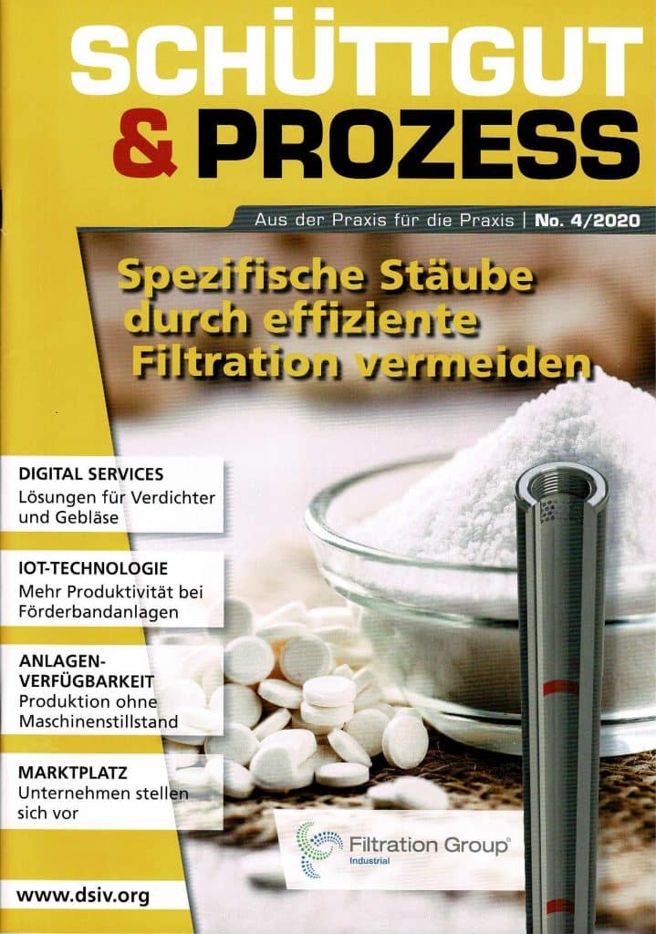 Heftcover des Fachmagazins Schüttgut und Prozess 4 2020