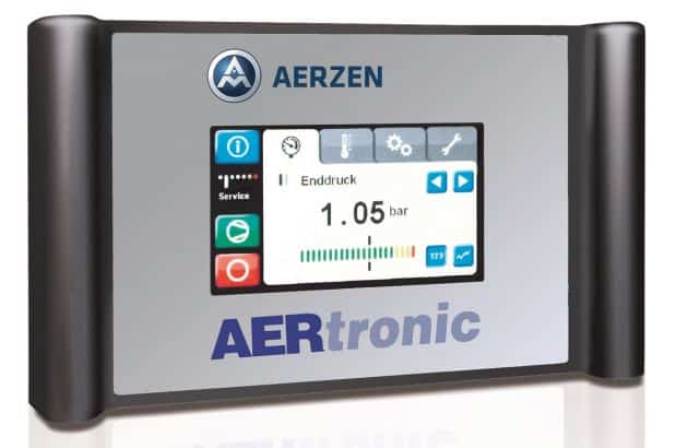 Steuerungseinheit AERtronic des Herstellers Aerzen Maschinenfabrik zur Systemoptimierung durch Prozess Monitoring auf schuettgutmagazin.de