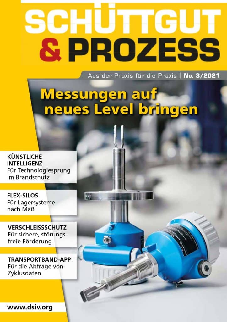 Heftcover des Fachmagazins Schüttgut und Prozess 3 2021