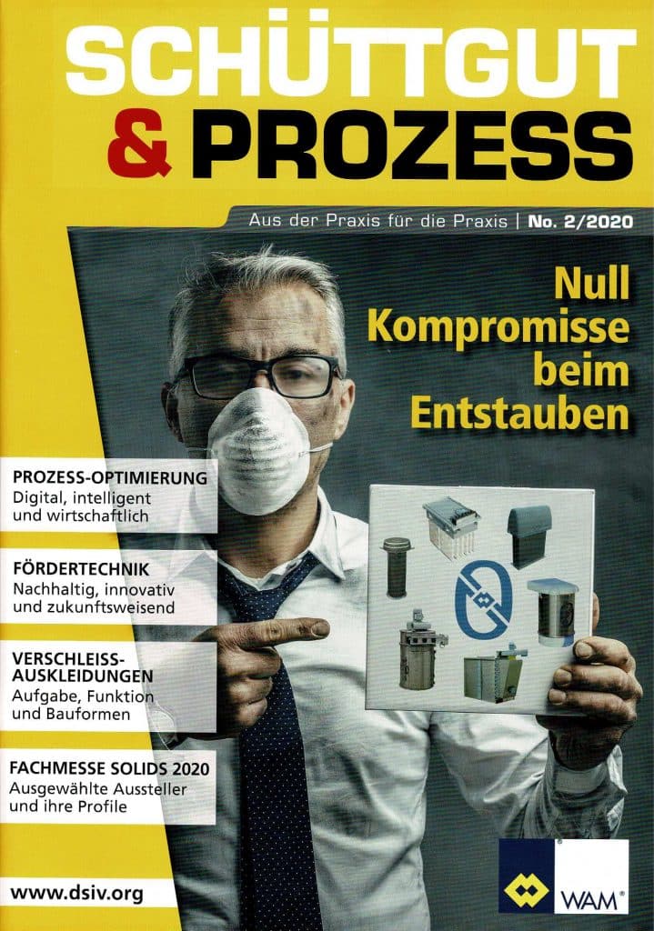 Heftcover des Fachmagazins Schüttgut und Prozess 2 2020