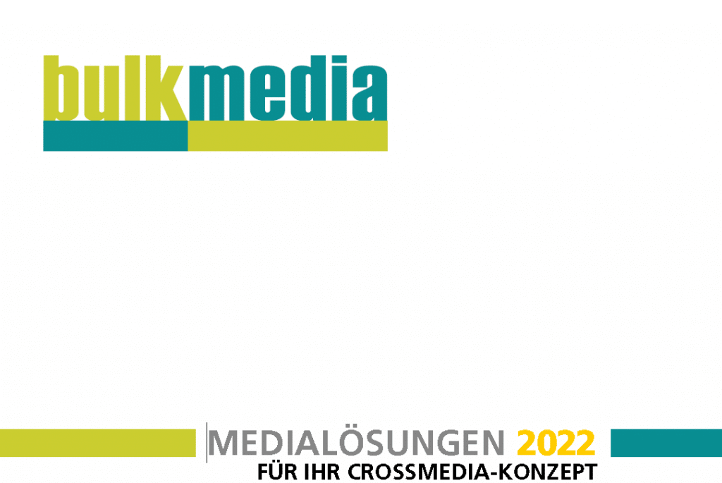 Heftcover Deutschsprachige mediadaten bulk media 2022