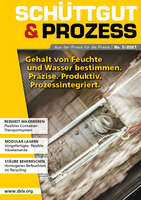 Heftcover des Fachmagazins Schüttgut und Prozess 5 2021