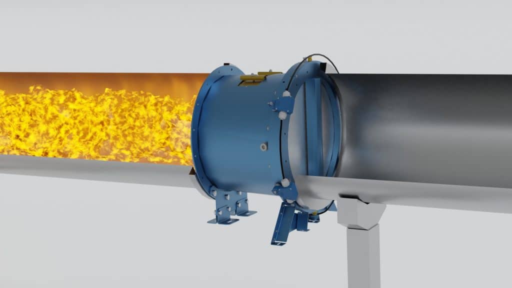 Explosionsschutz - Dual Flap Isolation - Duales Rückschlagventil der Fike Europe