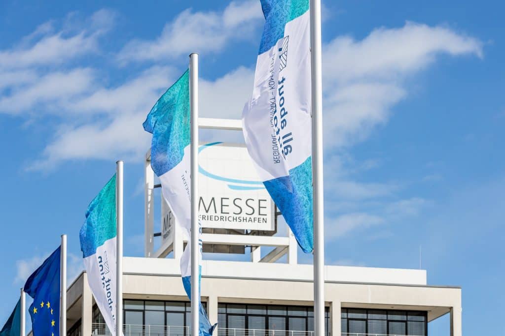 Messegebäude Friedrichshafen - für All about Automation eine Messe der Easyfairs vom 5.-6.04.2022