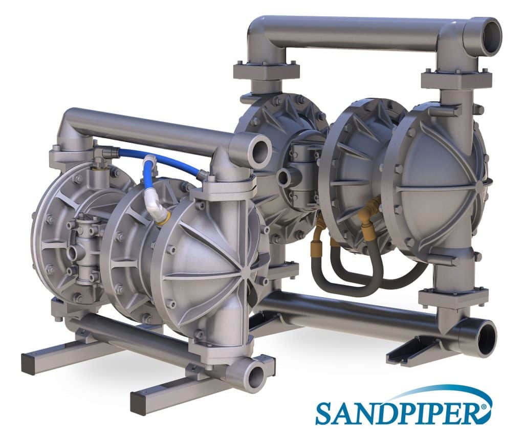Hochdruckpumpe von Sandpiper bei AxFlow dient zur Beschickung von Filterpressen oder Fördern auf schuettgutmagazin.de