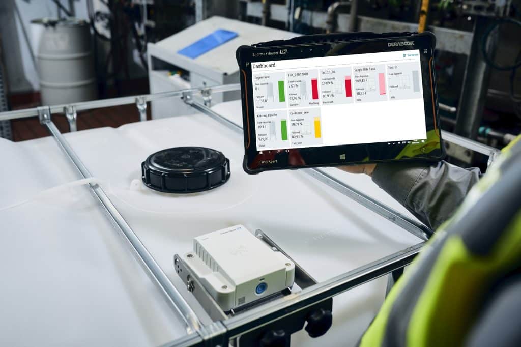 Steuerungs touch pad für den Micropilot FWR30 ©Endress+Hauser