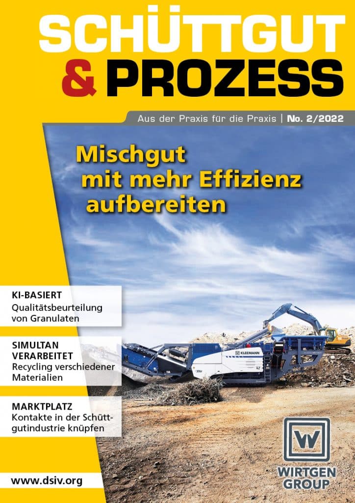 Titel der Schüttgut & Prozess 2/2022 auf schuettgutmagazin.de