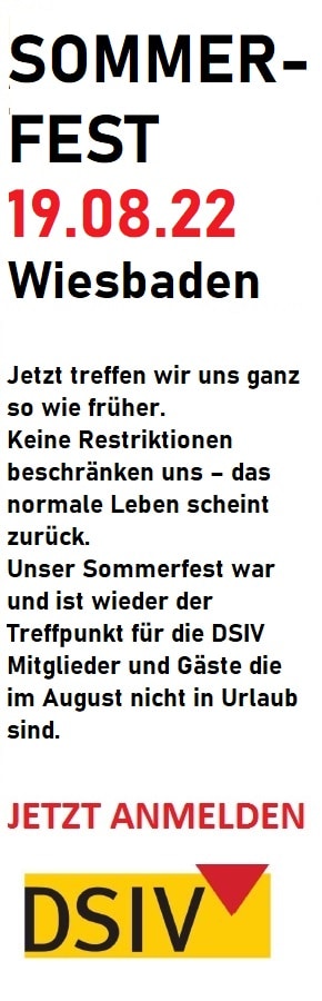 Ankündigung des Sommerfests des DSIV am 19.08.2022 auf schuettgutmagazin.de