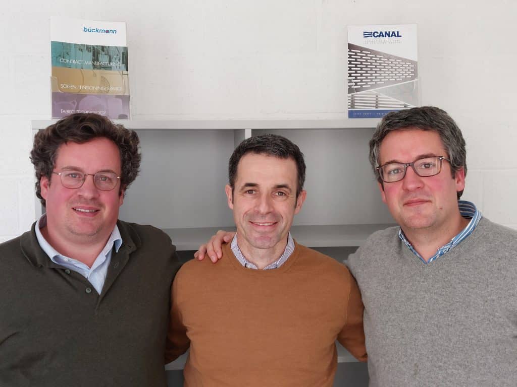 Von Links nac Rechts: Michaël Van Bogaert, Bernard Bückmann, François Van Bogaert (die Brüder sind geschäftsführende Gesellschafter von Canal Engineers).