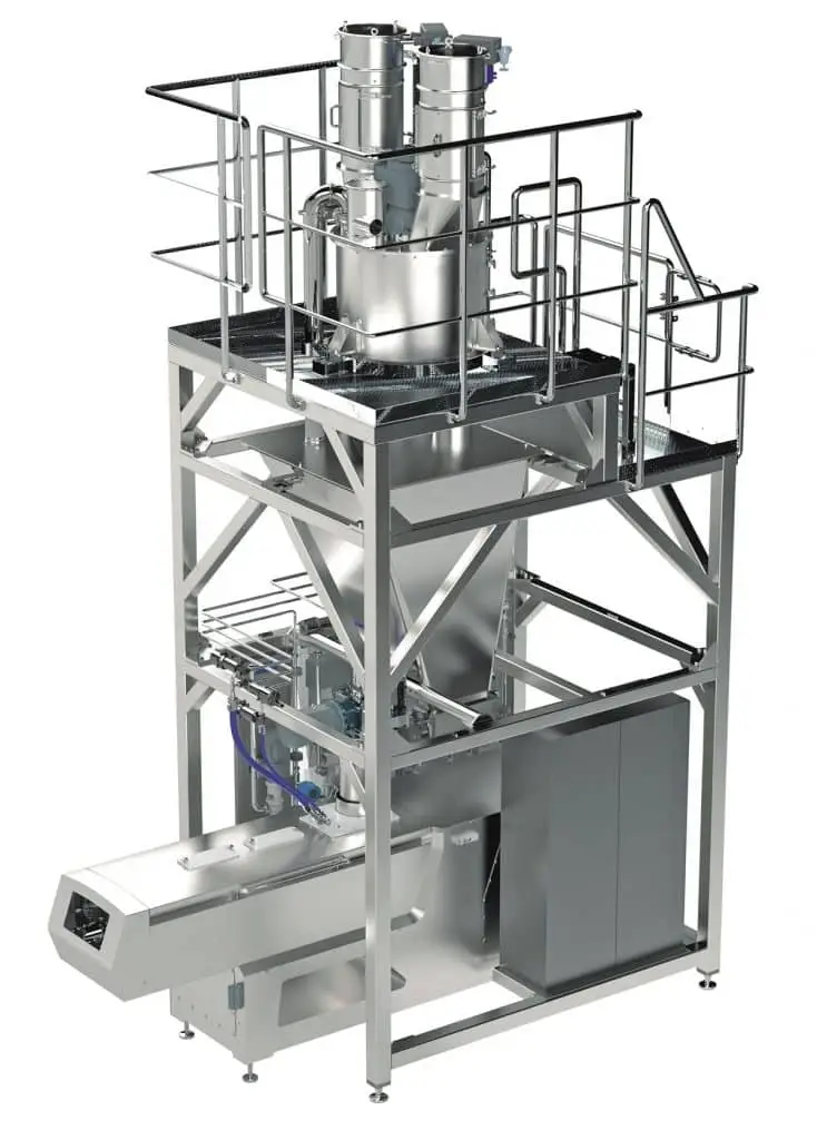 Zeppelin Industrie Misch- und Knetsystem als Produktaufnahme vor weißem Hintergrund.