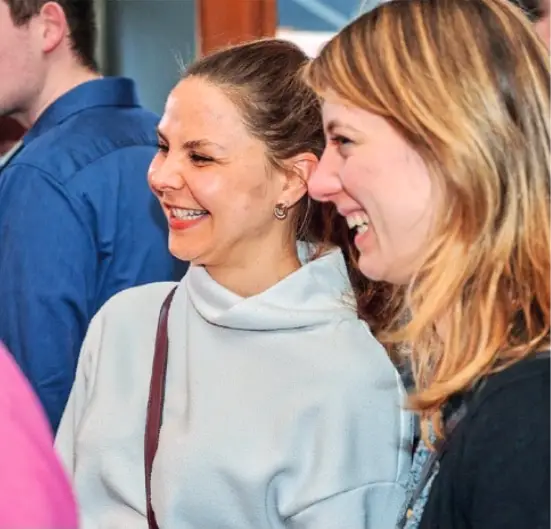 Das Solids Parma Team Valerie Bischoff und Ginevra Colombo auf der DSIV Kick-off Veranstaltung in Dortmund