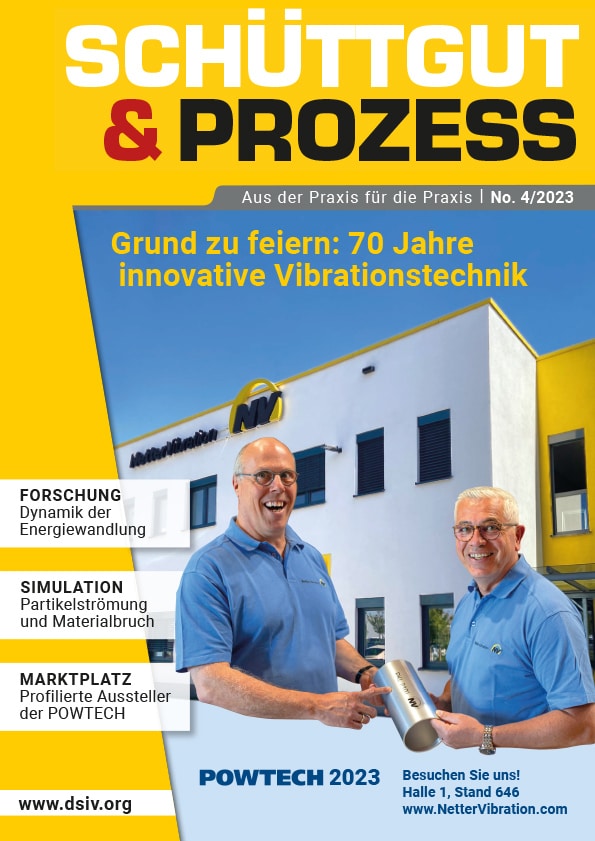 Cover des Magazins Schüttgut & Prozess 4/2023 auf schuettgutmagazin.de