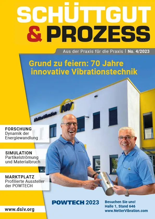 Cover des Magazins Schüttgut & Prozess 4/2023 auf schuettgutmagazin.de