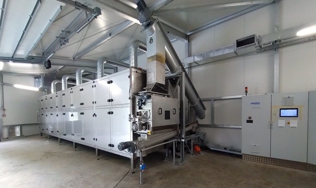 Klärschlamm Trockner in Industrie-Raum