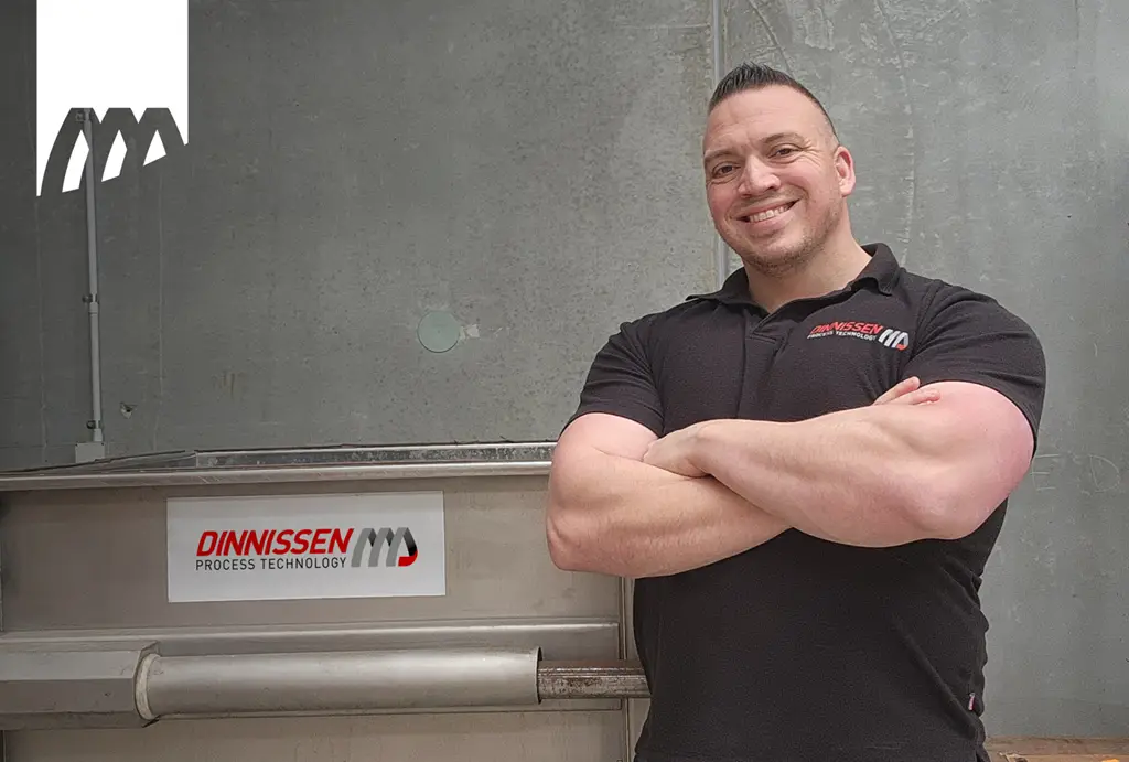 Fons Kuijpers steht vor einem Dinnissen Mischer