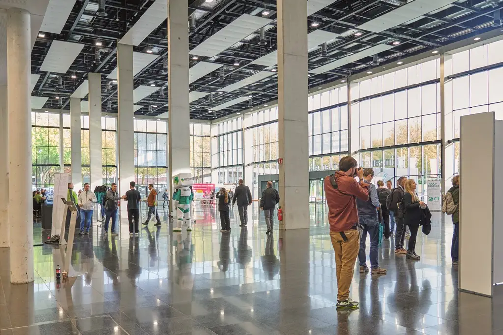 Eingangshalle Nord der Westfalenhalle während der Solids 2024