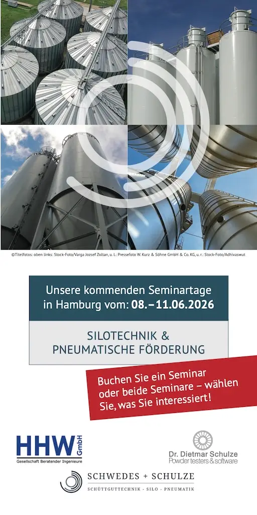 Bild des Flyers Seminartage Silotechnik & pneumatische Föderung in Hamburg