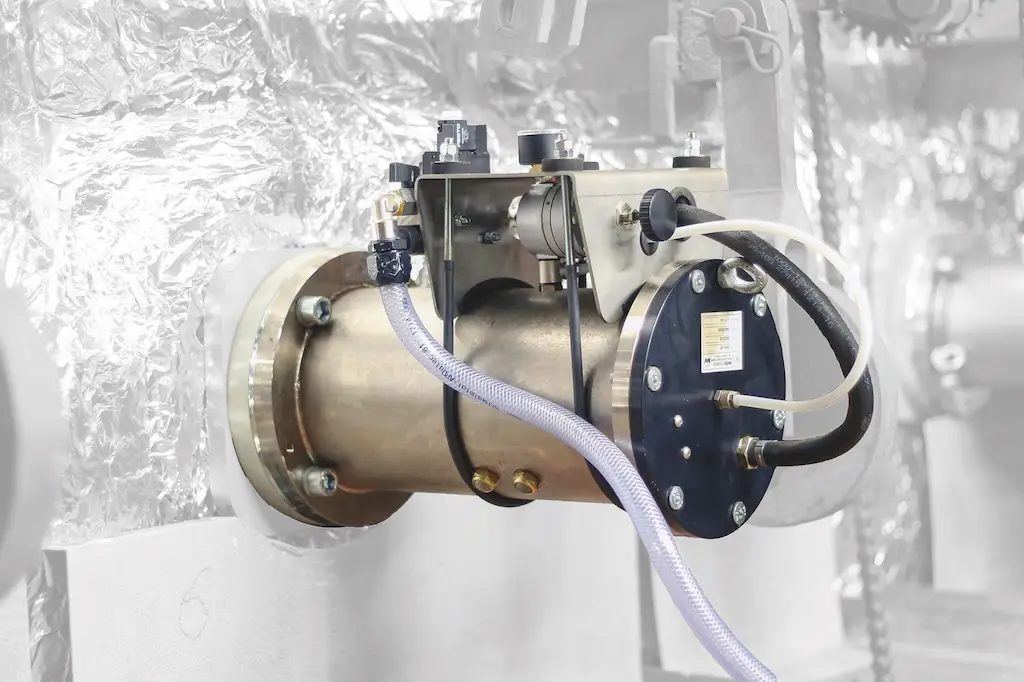 Maschine zum Abreinigen von wärmetauschern