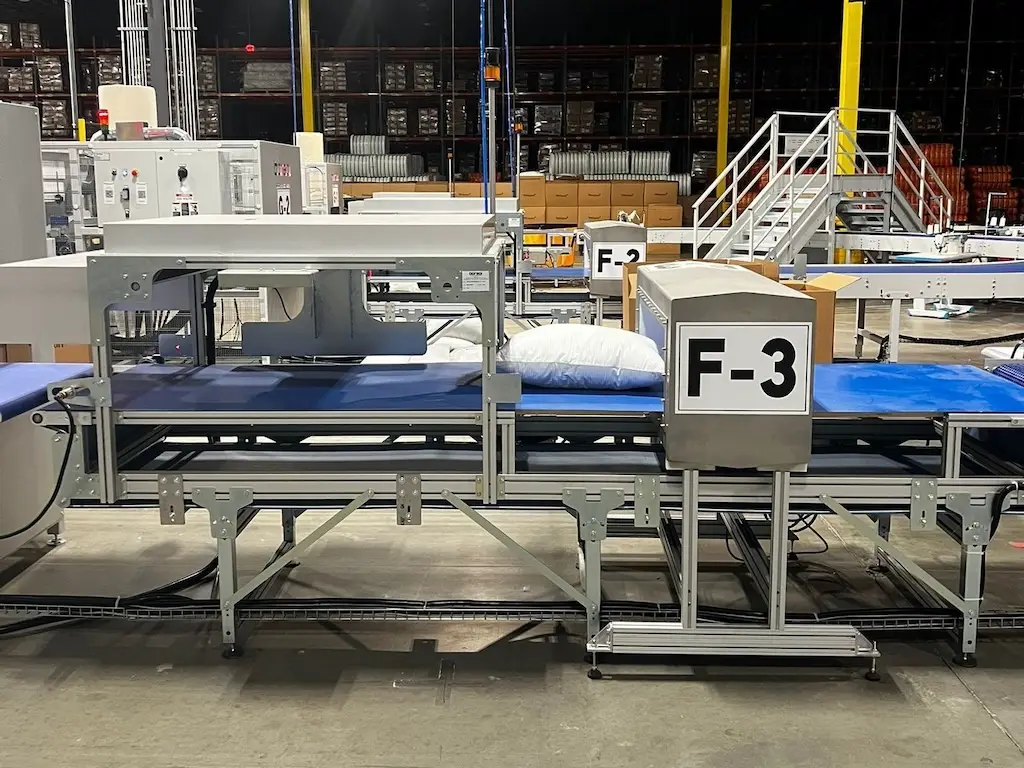 Produktionsanlage für Kissen