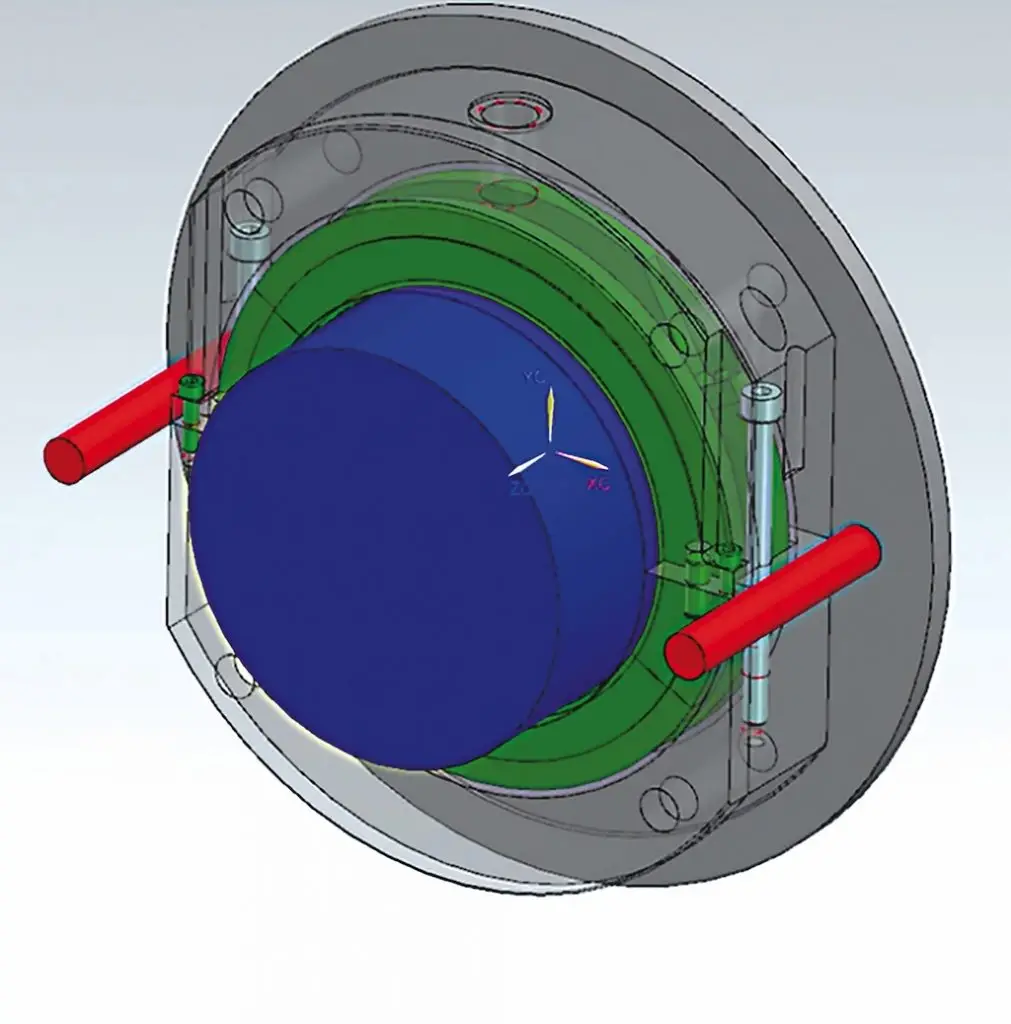 Schematischer Aufbau eines Gehäuses