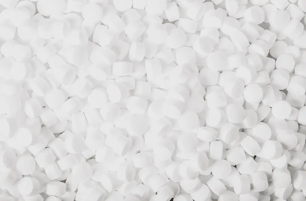 Gepresste weiße Tabletten