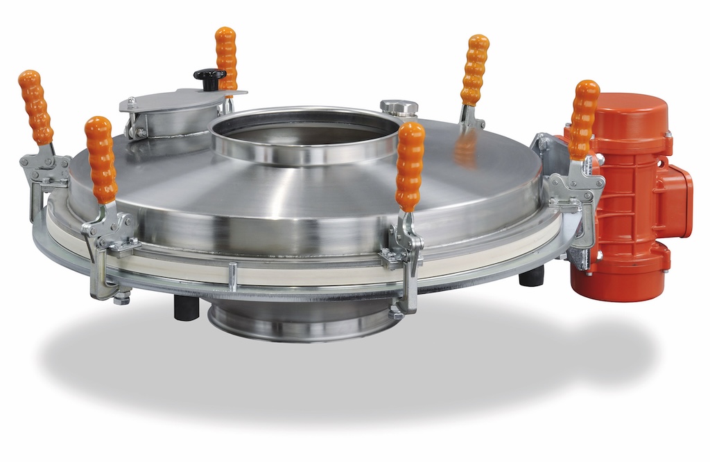 Siebmaschiene ohne Überlaufvorrichtung.