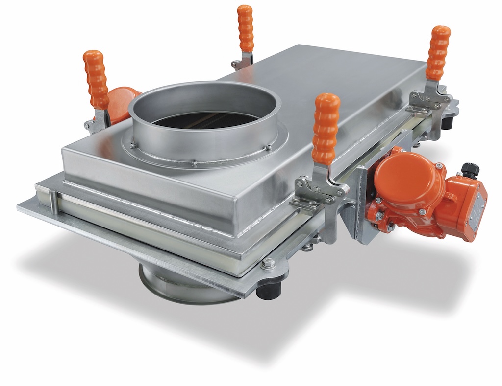 Siebmaschiene mit Überlaufvorrichtung