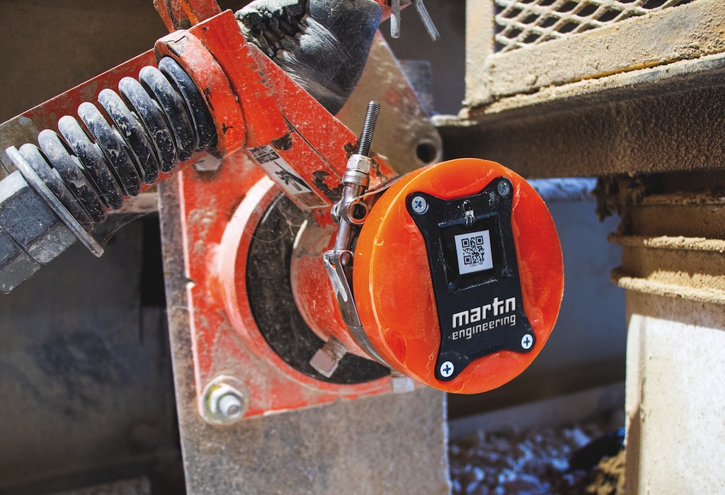 Orangener Positionsanzeiger im Einsatz