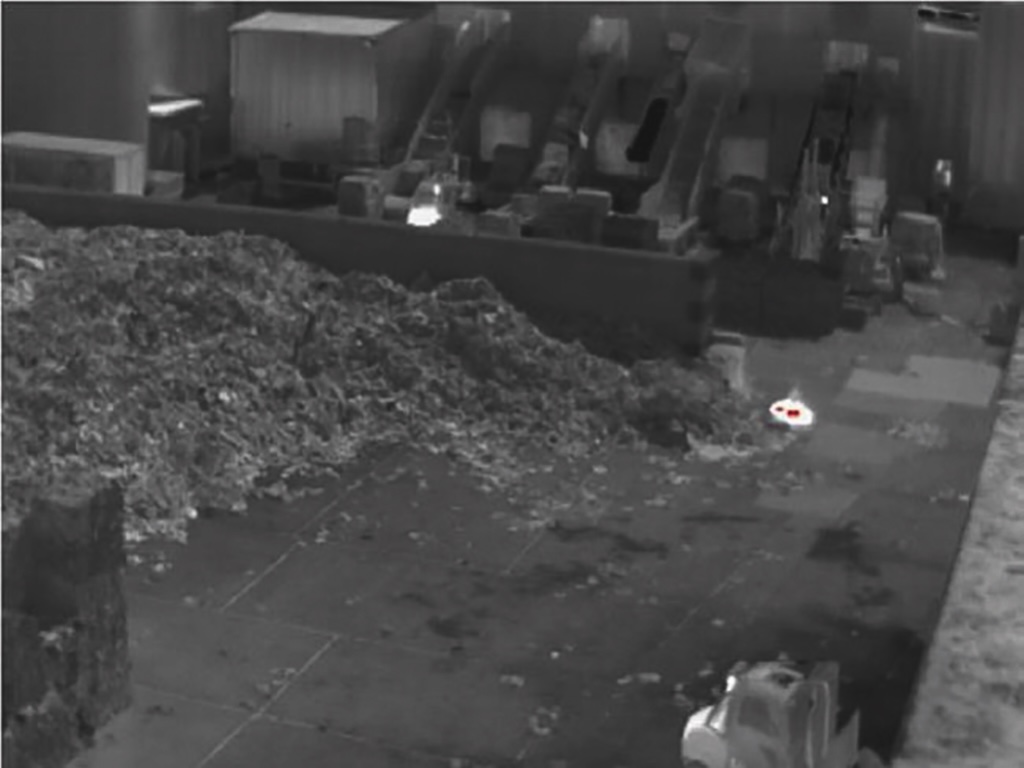 Wärmekameraaufnahme eines Brandes