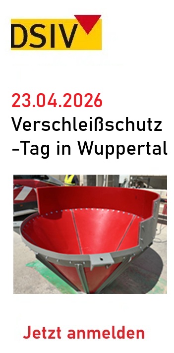 Veranstaltungshinweis 23.04.2026 Deutscher Schüttgut Industrie Verband - Verschleißschutz-Tag in Wuppertal