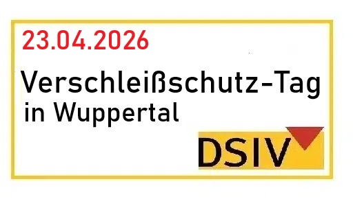 Veranstaltungshinweis 23.04.2026 Deutscher Schüttgut Industrie Verband - Verschleißschutz-Tag in Wuppertal
