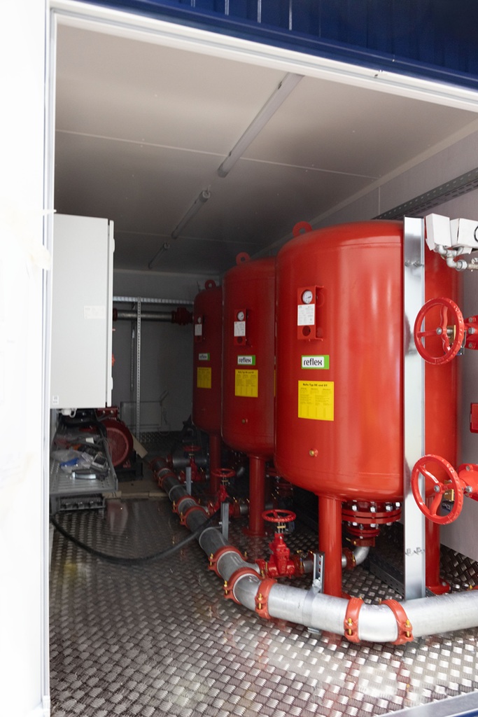 Containerlösung für Brandschutz in Recyclingbetrieben