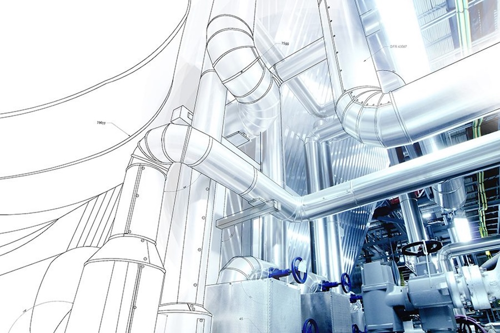 Virtuelle Drastellung einer Rohrplanung