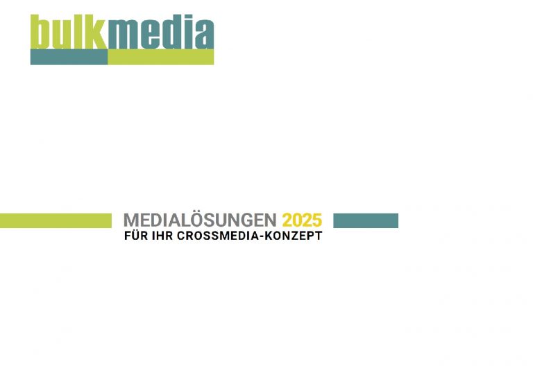 Deckblatt der Mediadaten von bulkmedia