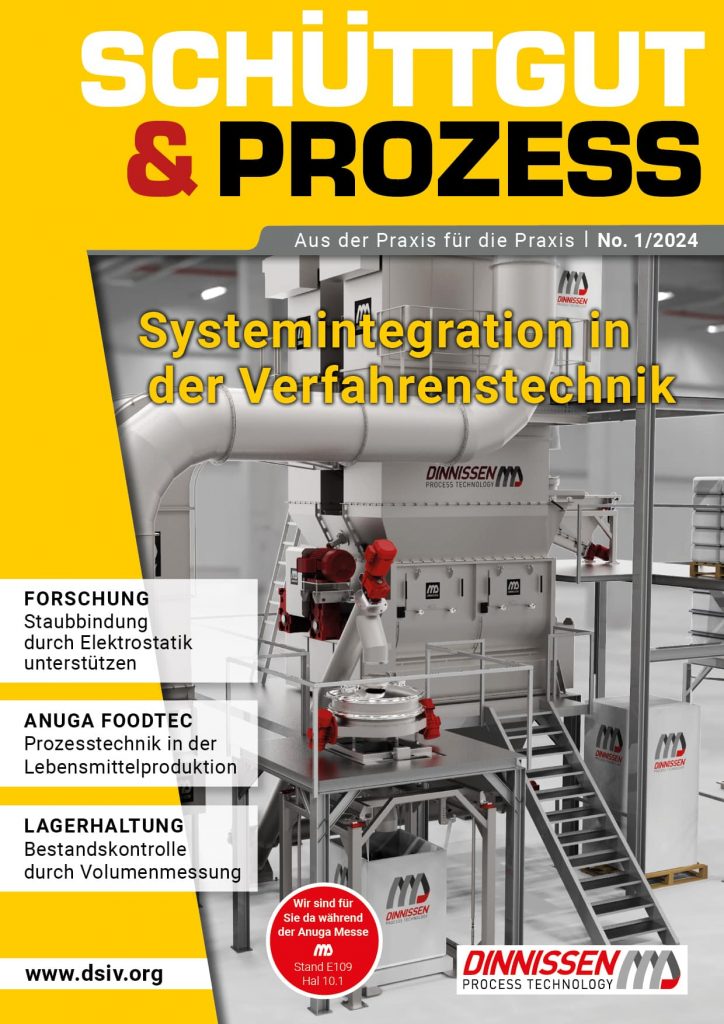 Cover des Magazins Schüttgut & Prozess 1/2024