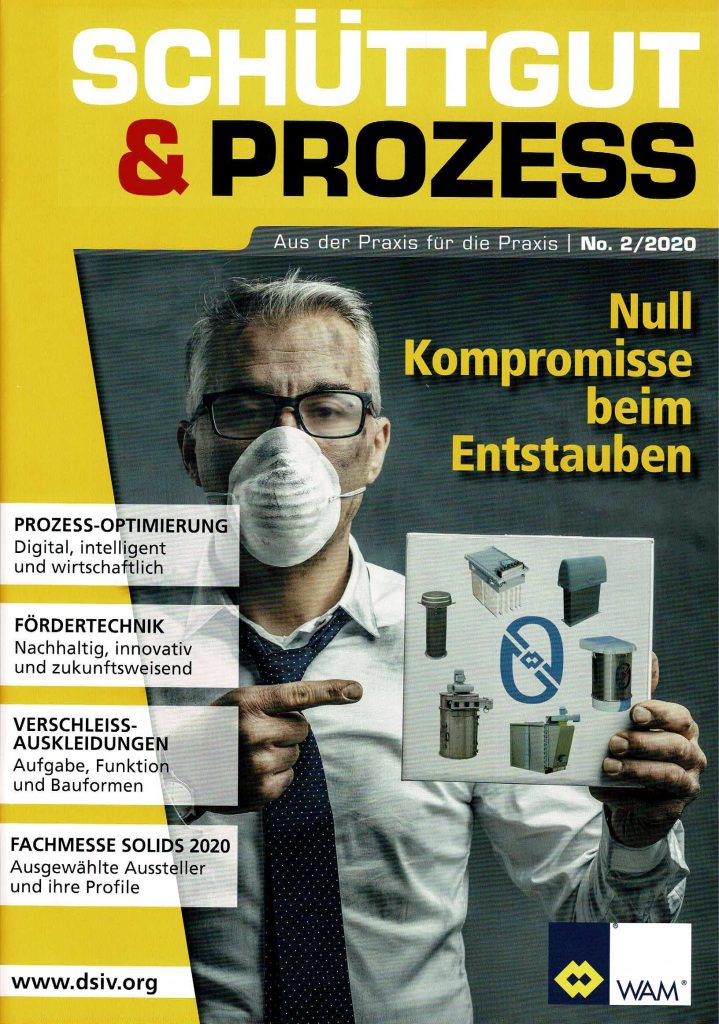 Heftcover des Fachmagazins Schüttgut und Prozess 2 2020