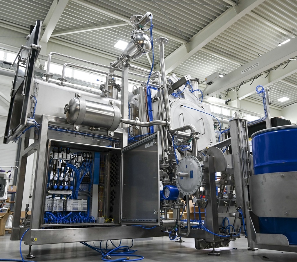 Industrieanlage für Fass entleerung