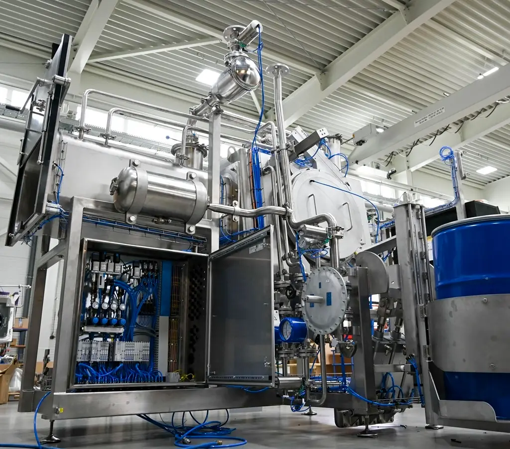 Industrieanlage für Fass entleerung