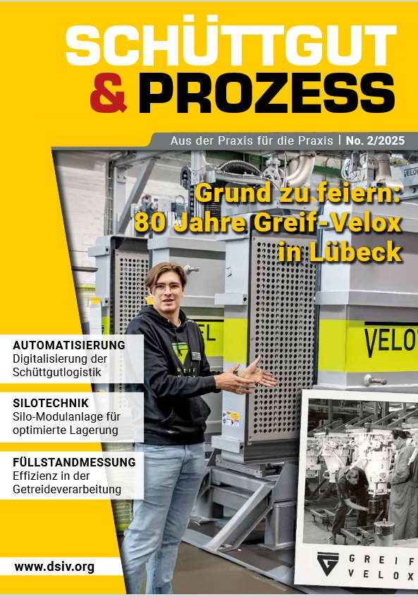 Cover des Magazins Schüttgut & Prozess 2/2025