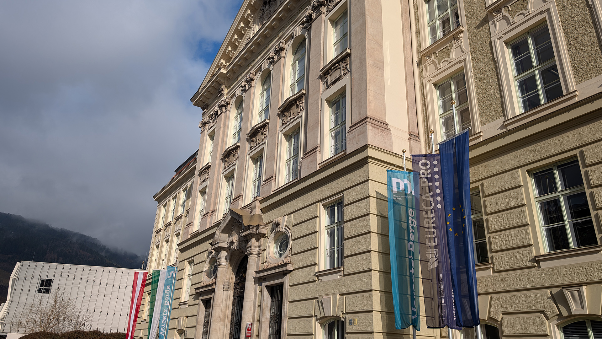 Montanuniversität Leoben von Außen