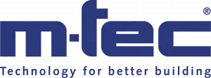 m-tec - technology for better building Logo blau