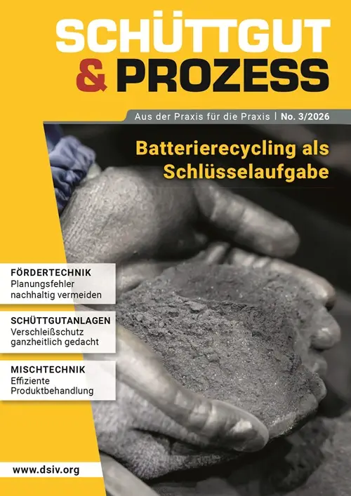 Cover des Magazins Schüttgut & Prozess 3/2026