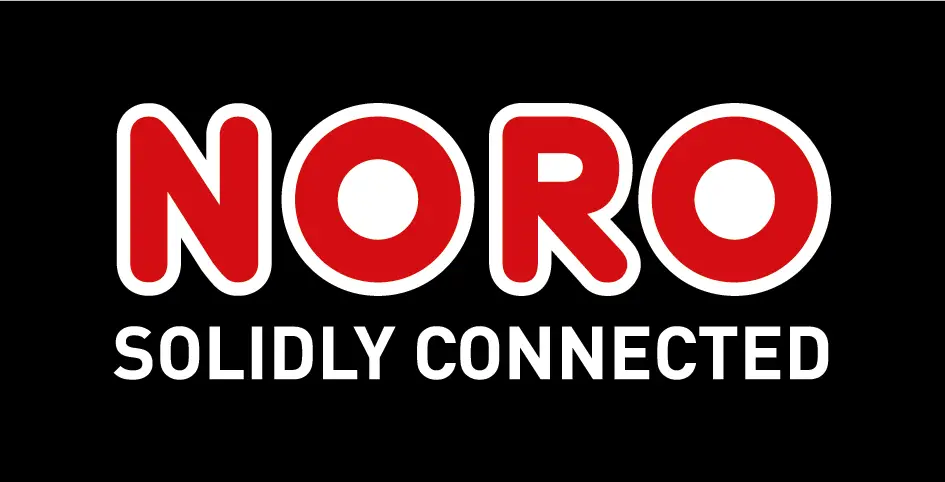 NORO Logo – Lösungen für Verbindungstechnik, Rohrsysteme und industrielle Förderanlagen in der Schüttgut- und Prozessindustrie.