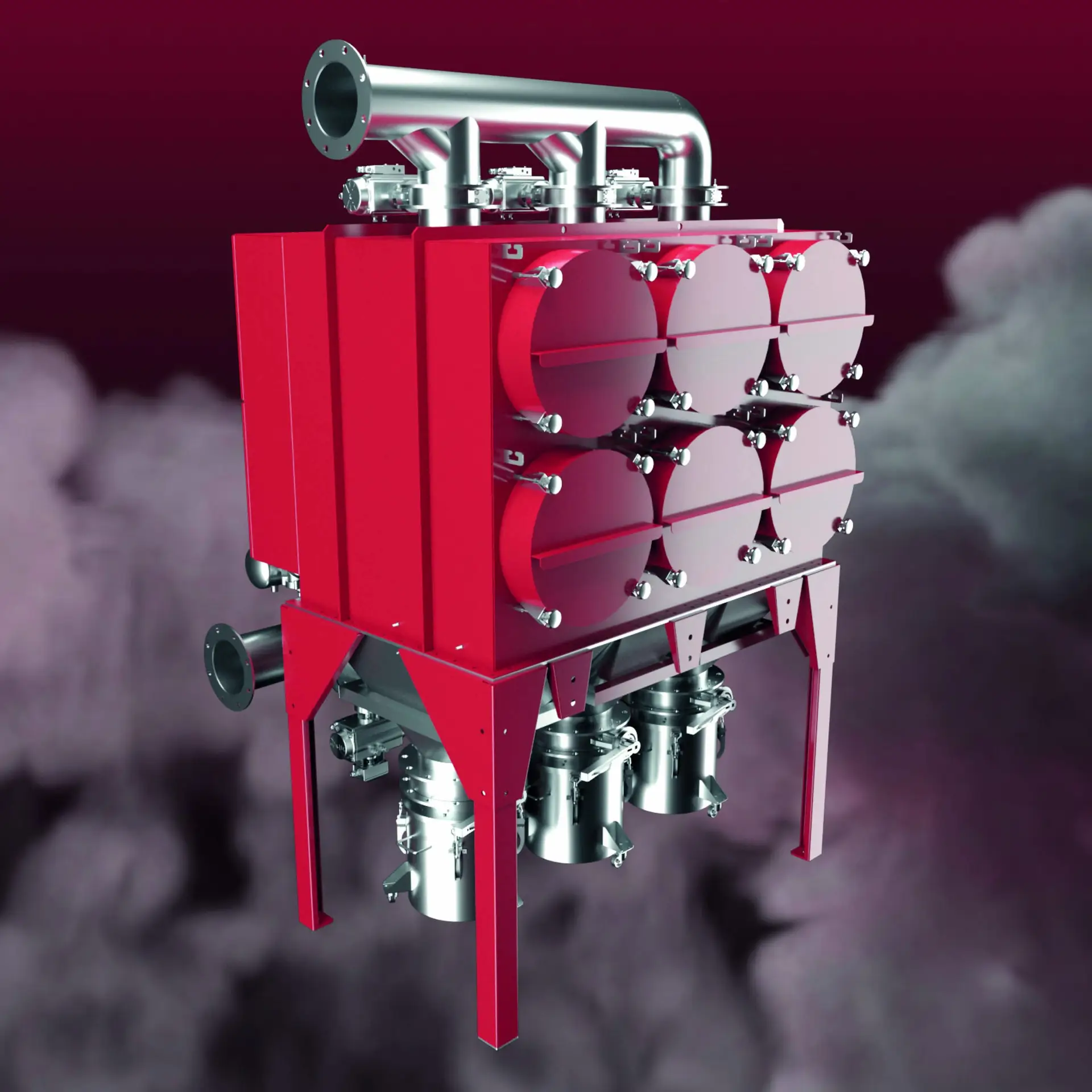 INFA-MICRON MPR Patronenfilter zur Entstaubung in Batterierecyclingprozessen