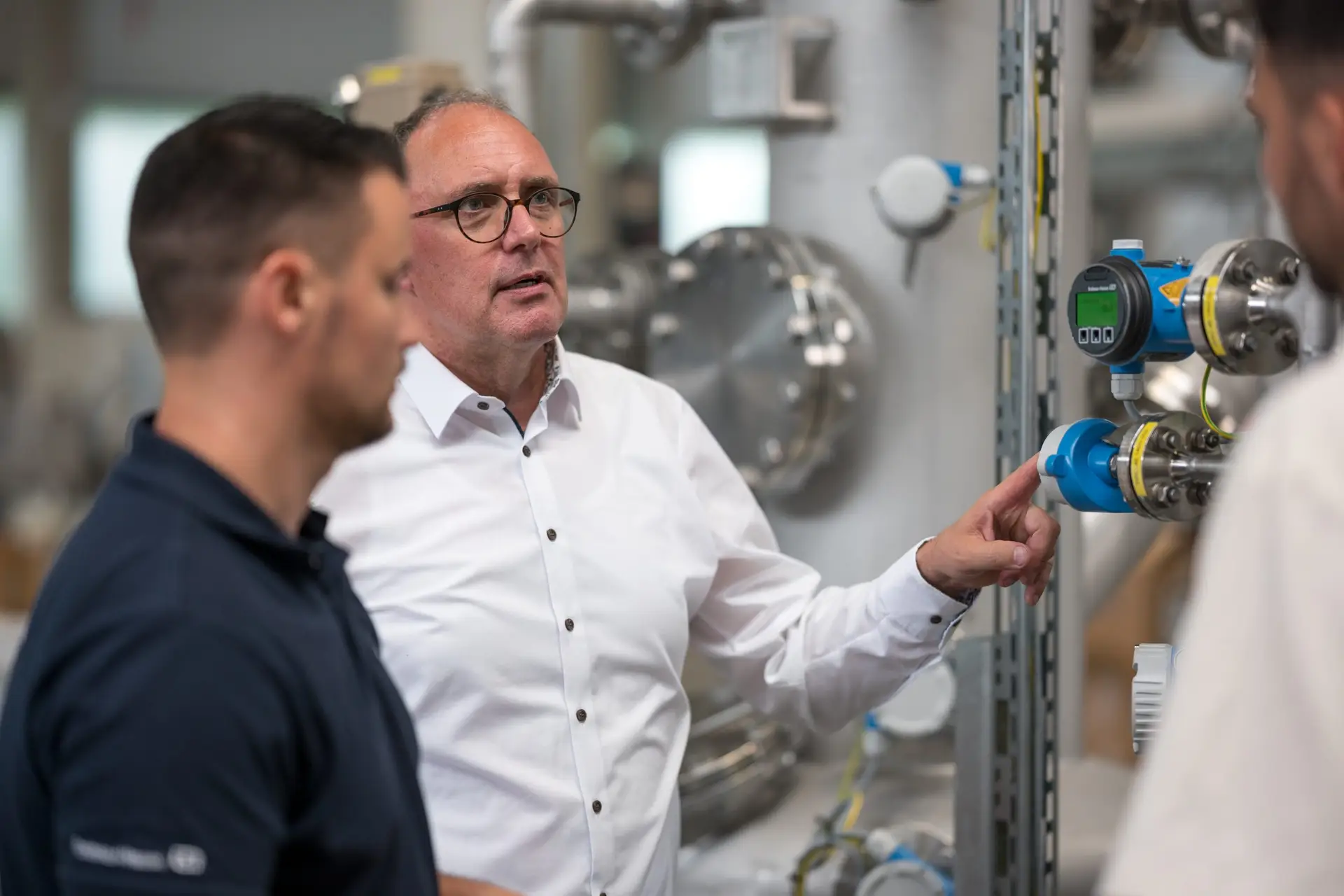 Prozessmesstechnik an verfahrenstechnischer Anlage in der Prozessindustrie