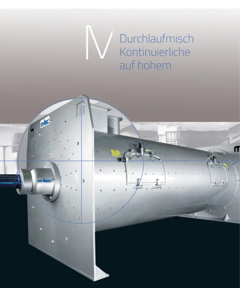 Die m-tec MD-Serie unterstützt kontinuierliche und wirtschaftliche Mischprozesse für Trockenmörtel und feinkörnige Schüttgüter. Die Mischer tragen zu einer gleichmäßigen Produktqualität, reproduzierbaren Ergebnissen und einer effizienten Verarbeitung unterschiedlichster Rohstoffe bei. Durch die Integration in moderne Produktionsanlagen unterstützen sie stabile Materialflüsse und zuverlässige Produktionsabläufe.