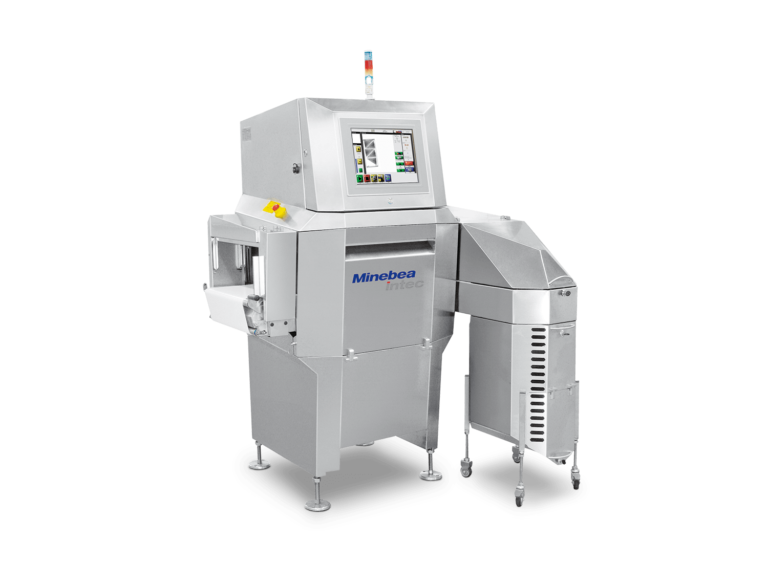 Röntgen-Inspektionssystem für die automatische Fremdkörperdetektion und Qualitätskontrolle in Produktionslinien. Das System prüft Produkte während des laufenden Produktionsprozesses und unterstützt die Prozesssicherheit.